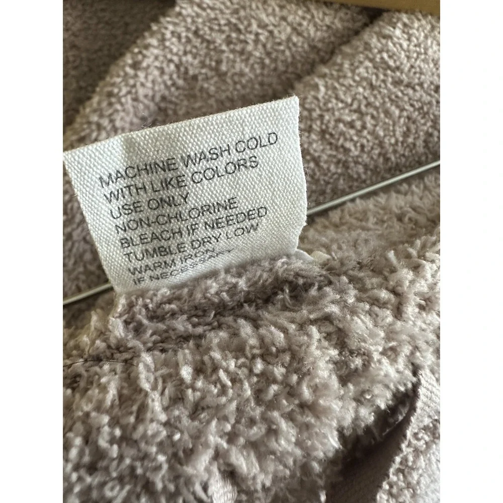 Softies Cozy Teddy Reverse Seam Crew Neck LS Top Pants Lounge Set Brown Size XL - Picture 6 of 16